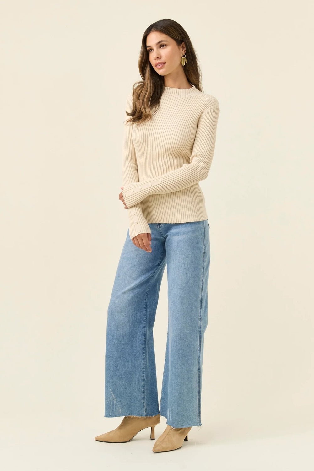 Juno Knit Top - Canvas