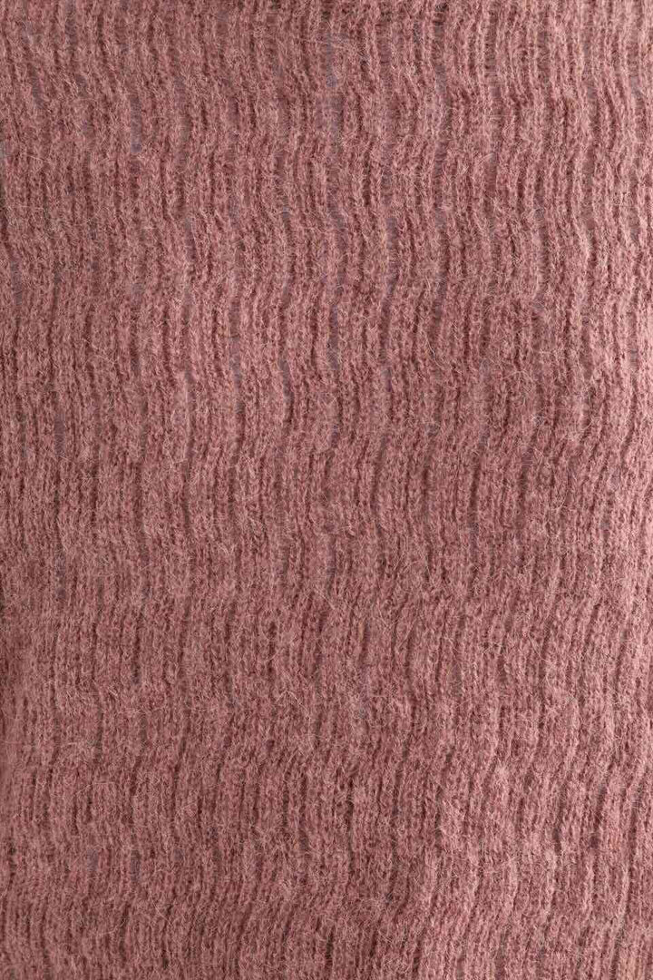 Agna Patterned Knit Sweater – Rosewood