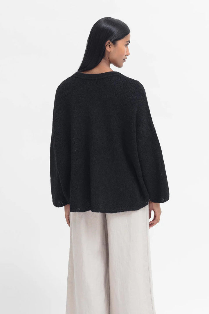 Agna Knit Sweater – Black