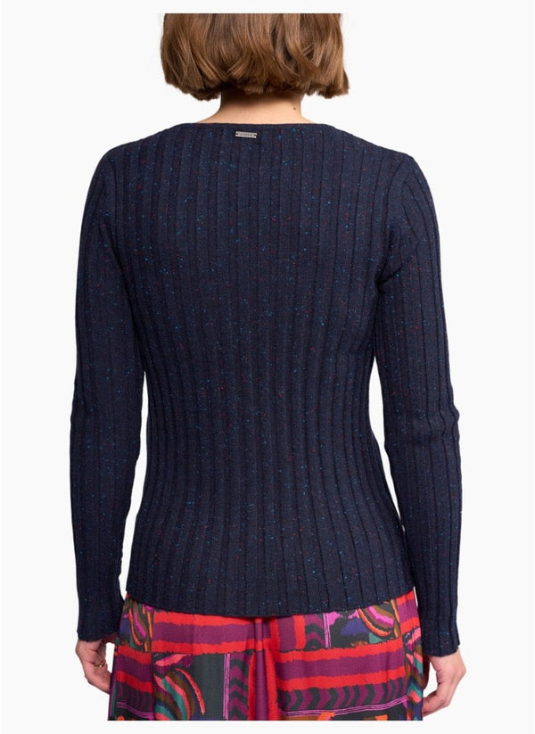 Felix Sweater-Navy Fleck