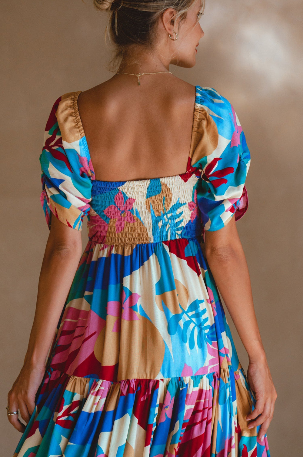 Womens Lilit Midi Dress - Tuscan Sun