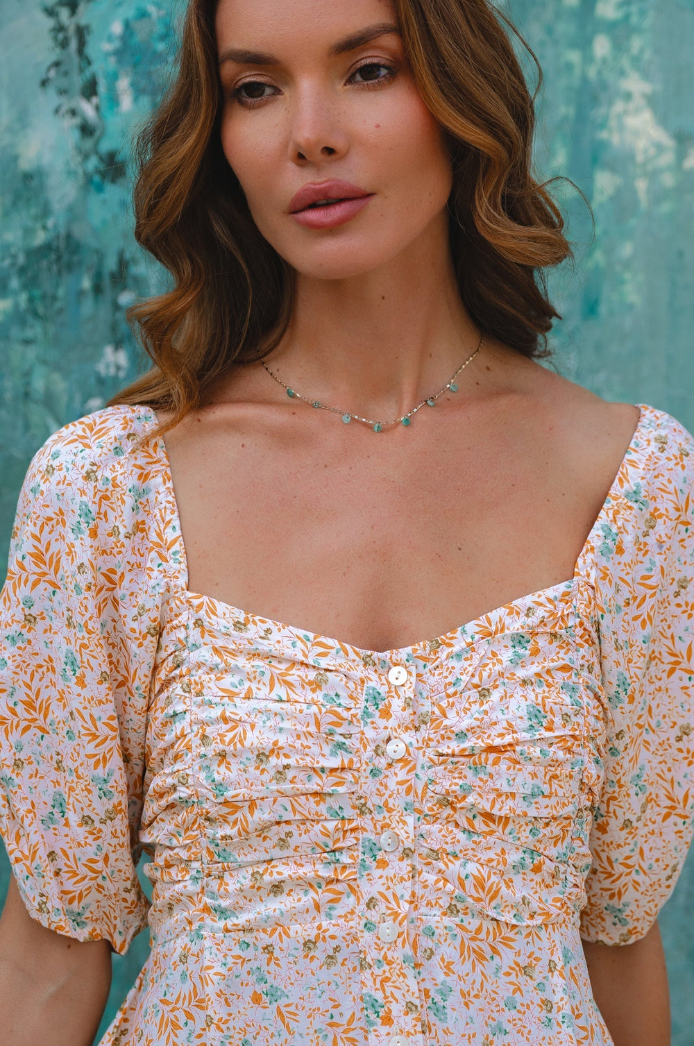 Womens Lilit Midi Dress - Tuscan Sun