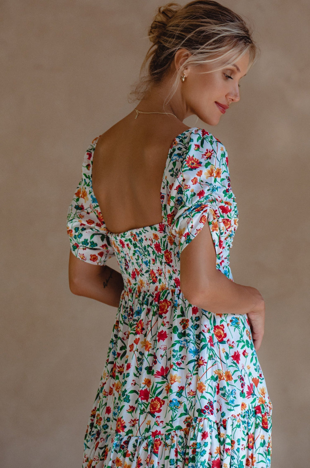 Womens Lilit Midi Dress - Tuscan Sun