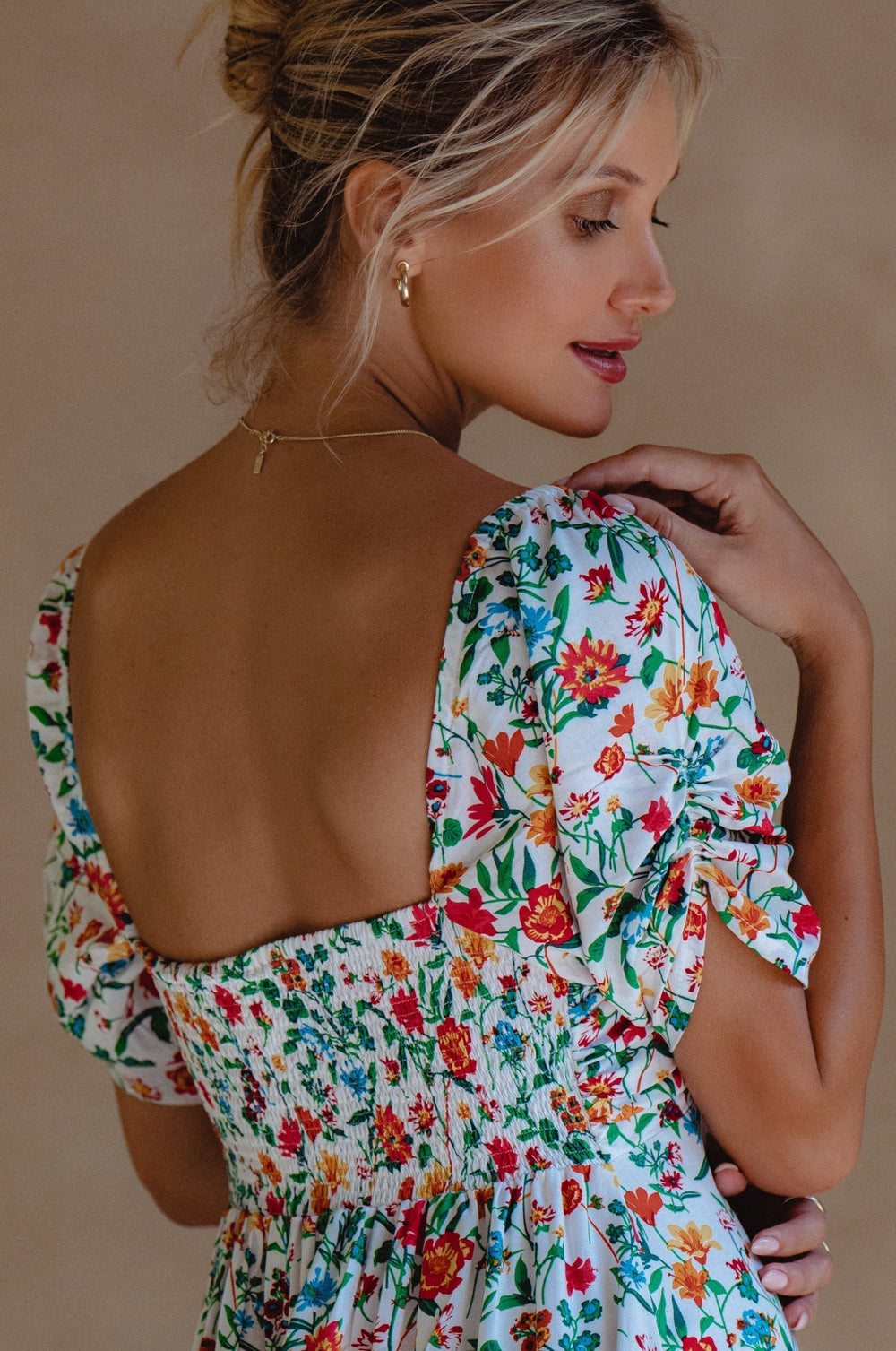 Womens Lilit Midi Dress - Tuscan Sun