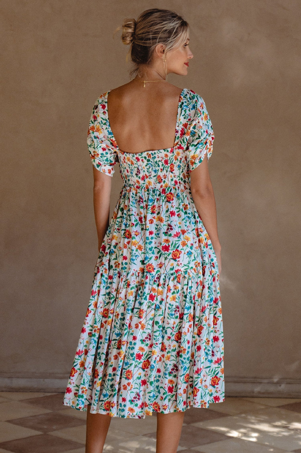 Womens Lilit Midi Dress - Tuscan Sun