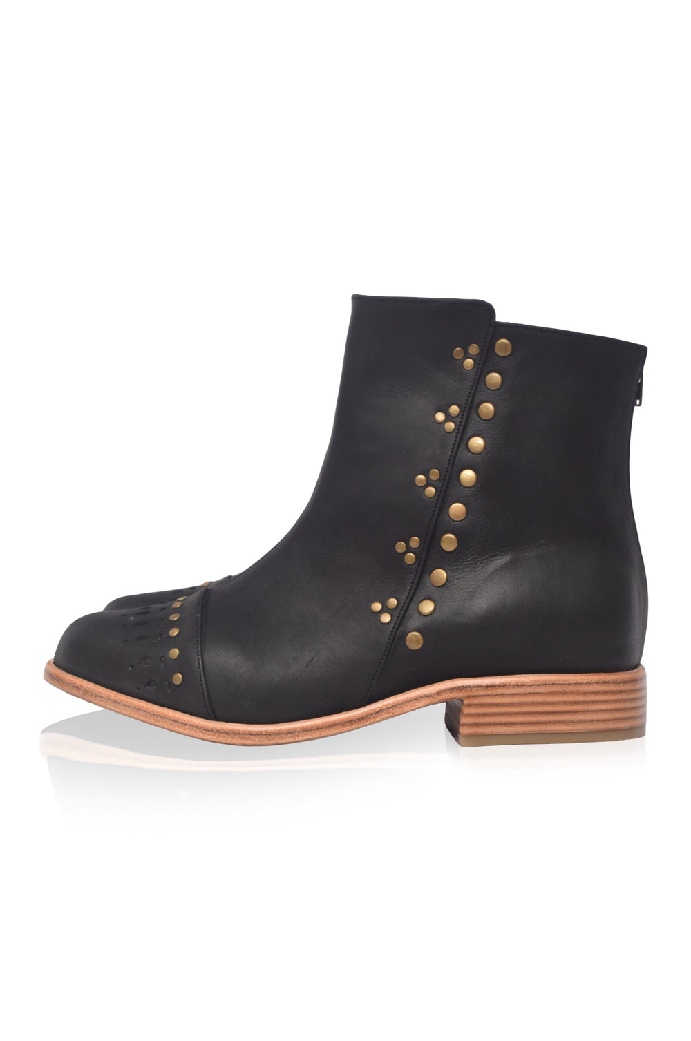 Womens Lunaire Chelsea Leather Boots - Vintage Brown
