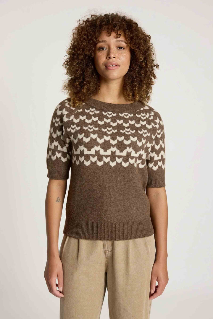 Maasai Knit Top – Cocoa/Dune