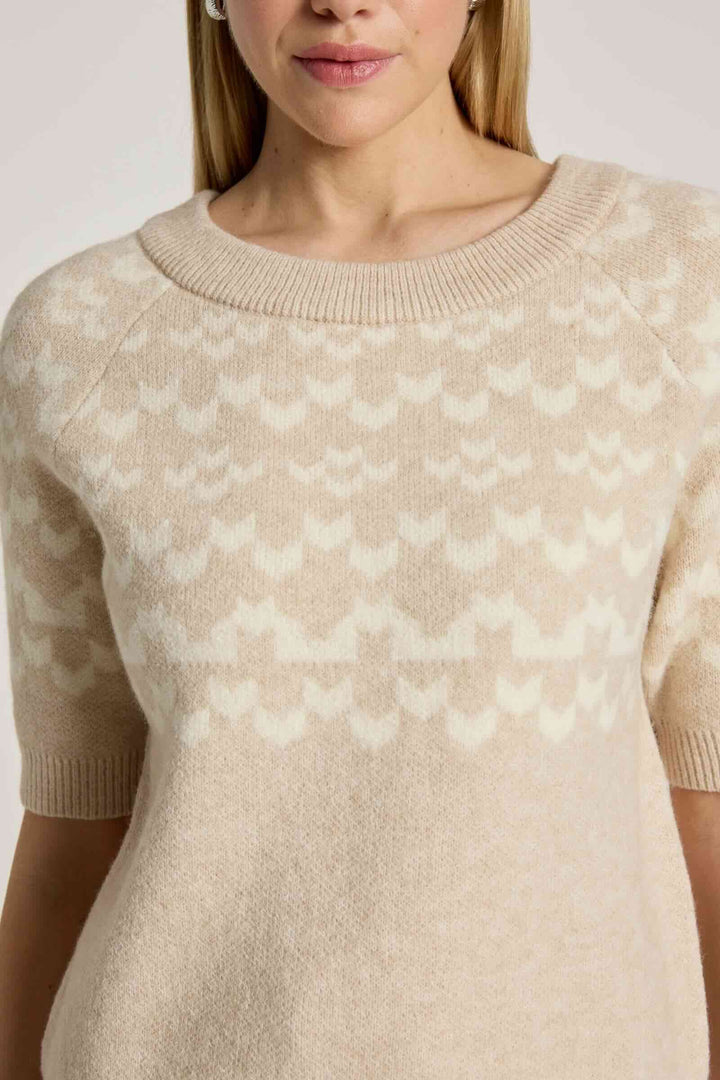 Maasai Knit Top – Dune/Bisque