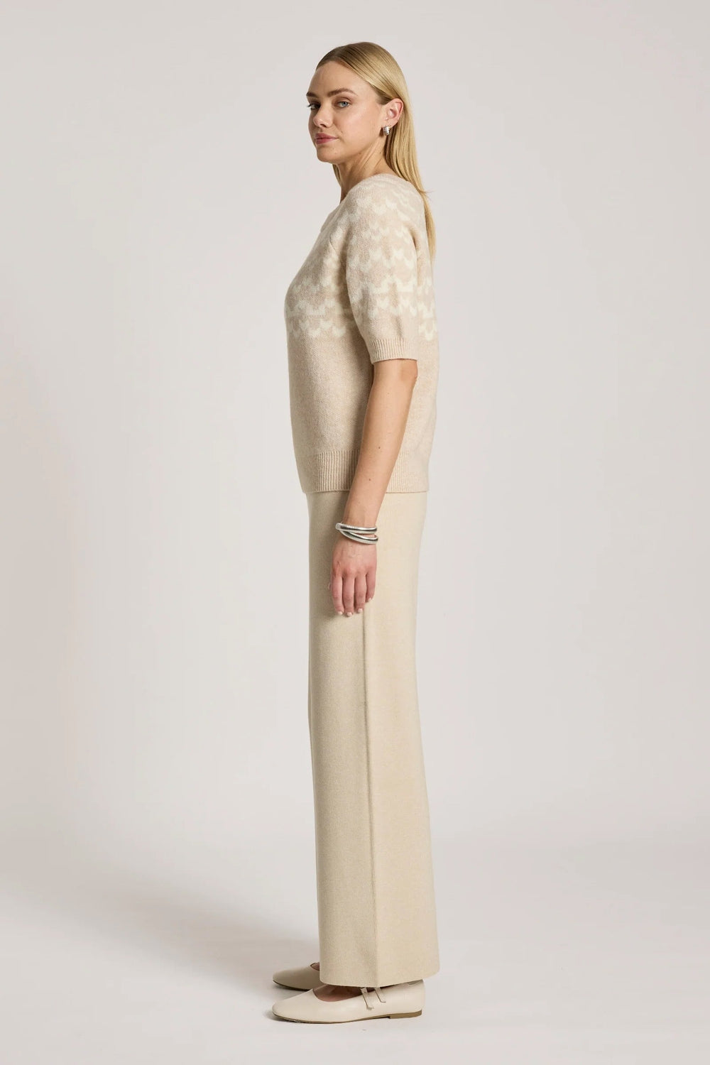 Maasai Knit Top - Dune/Bisque