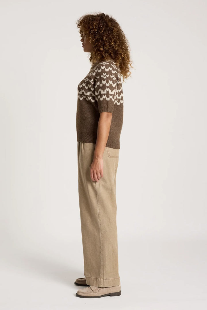 Maasai Knit Top – Cocoa/Dune