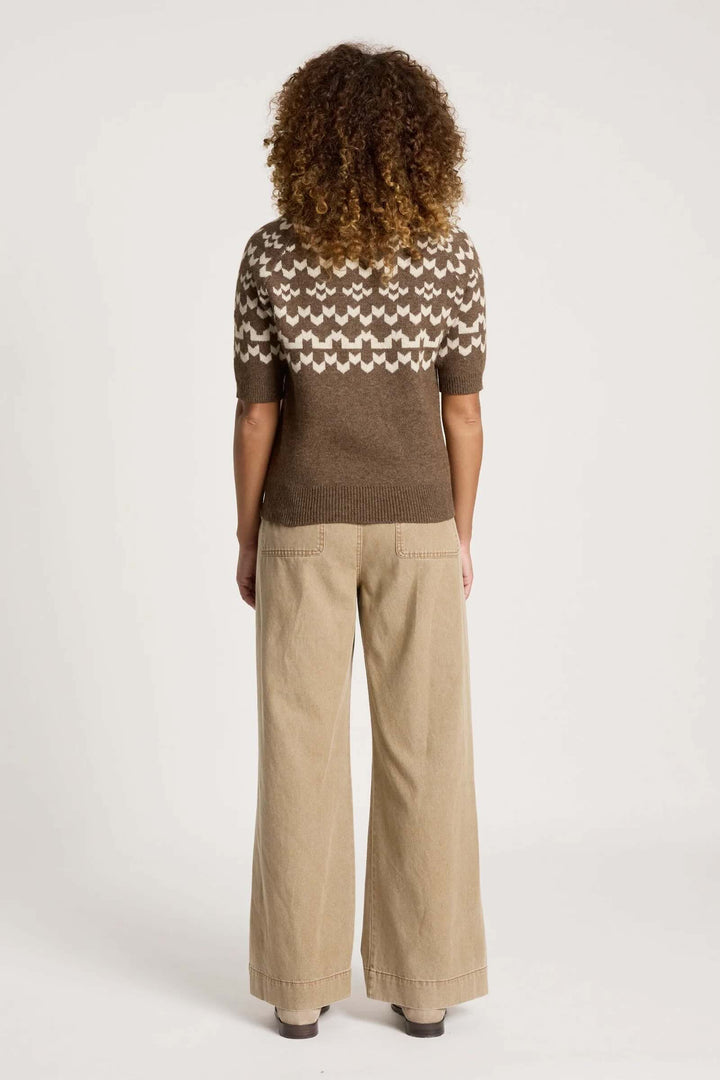 Maasai Knit Top – Cocoa/Dune