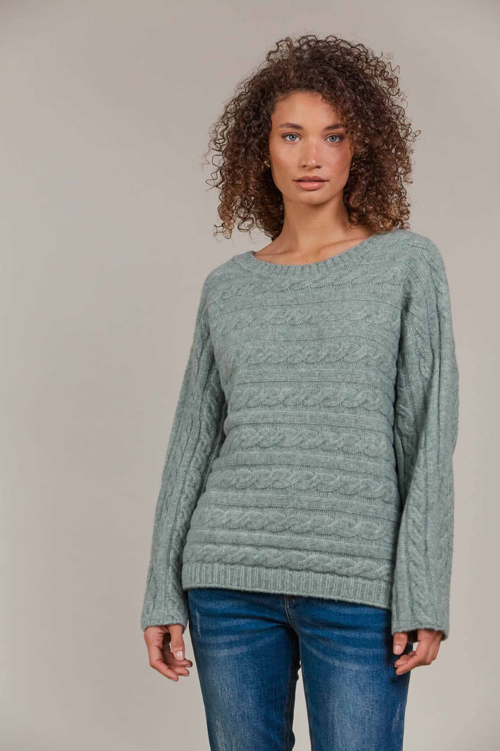 Merano Cable Knit Jumper – Jasper