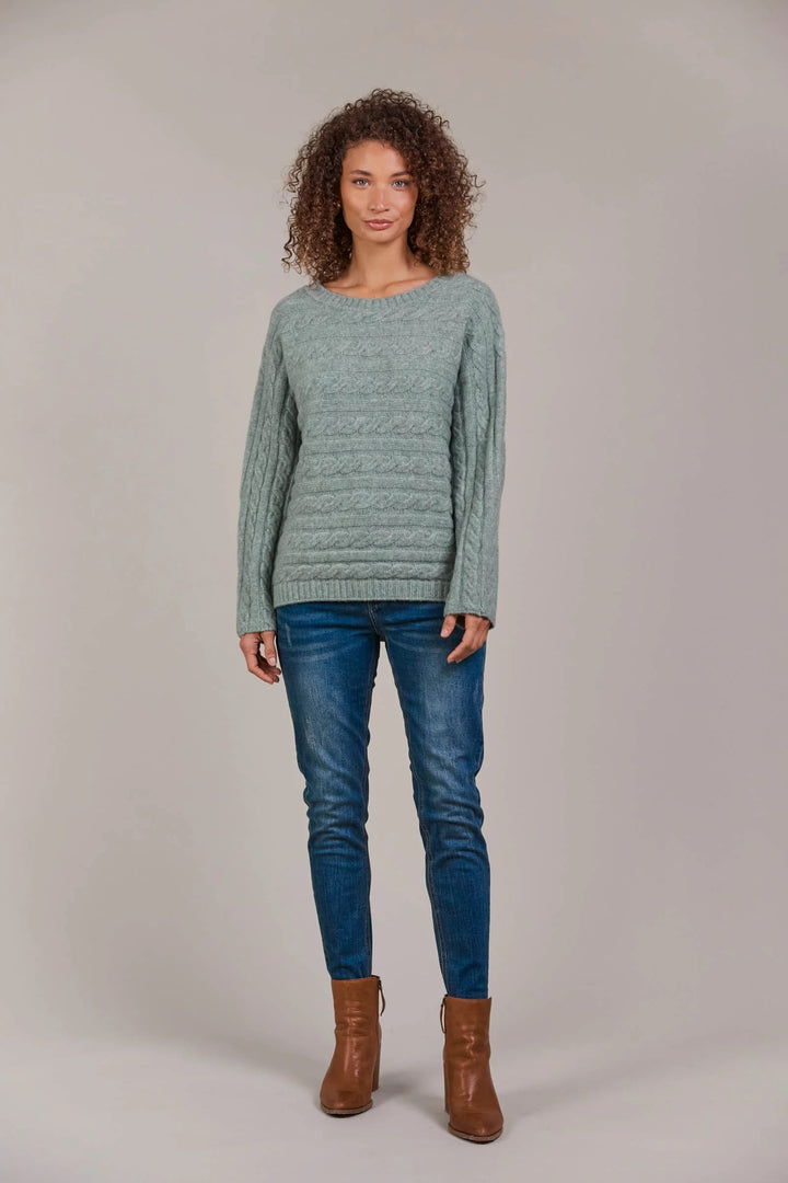 Merano Cable Knit Jumper – Jasper