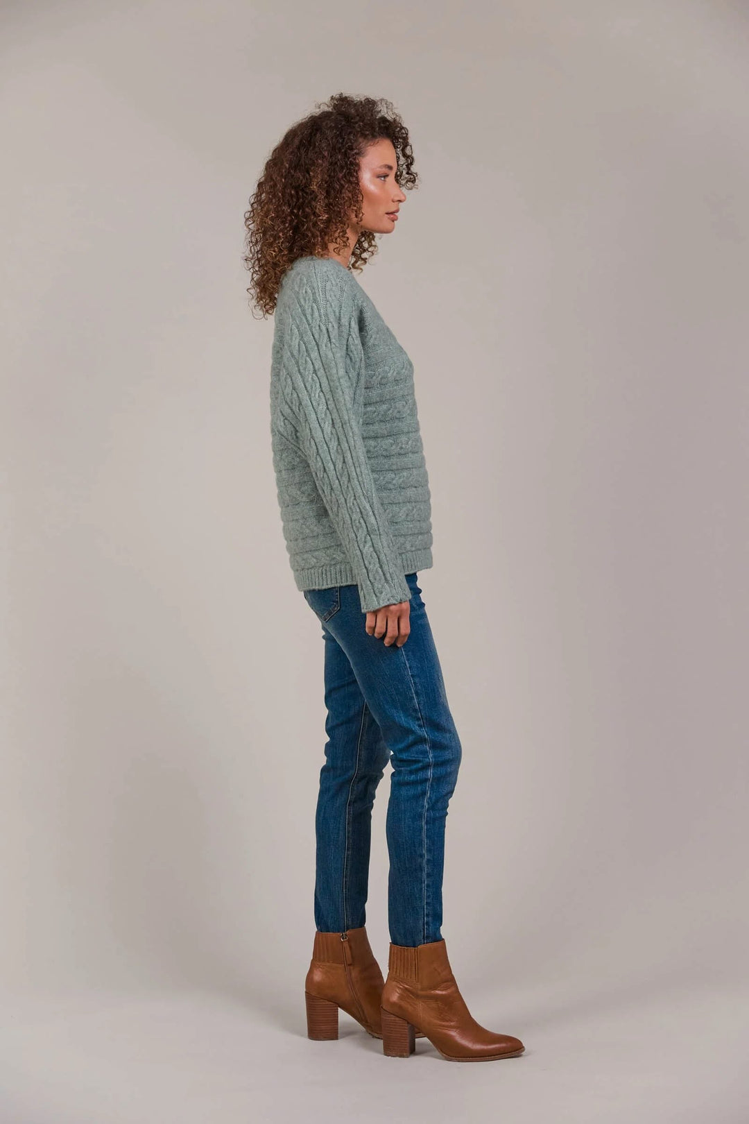 Merano Cable Knit Jumper – Jasper