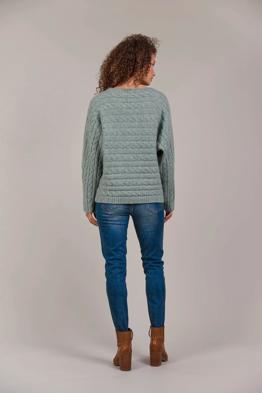 Merano Cable Knit Jumper – Jasper