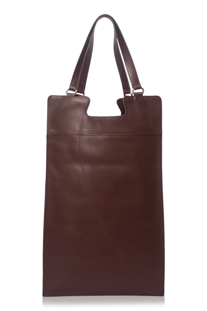 Mi Vida Foldover Leather Tote