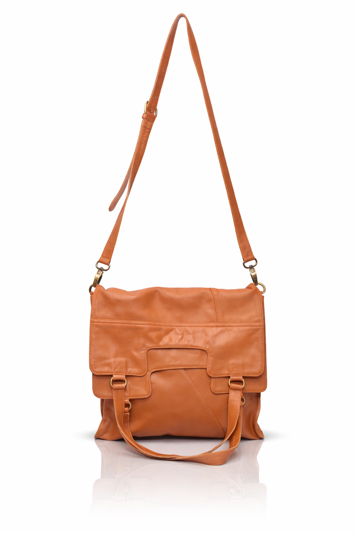 Mi Vida Foldover Leather Tote