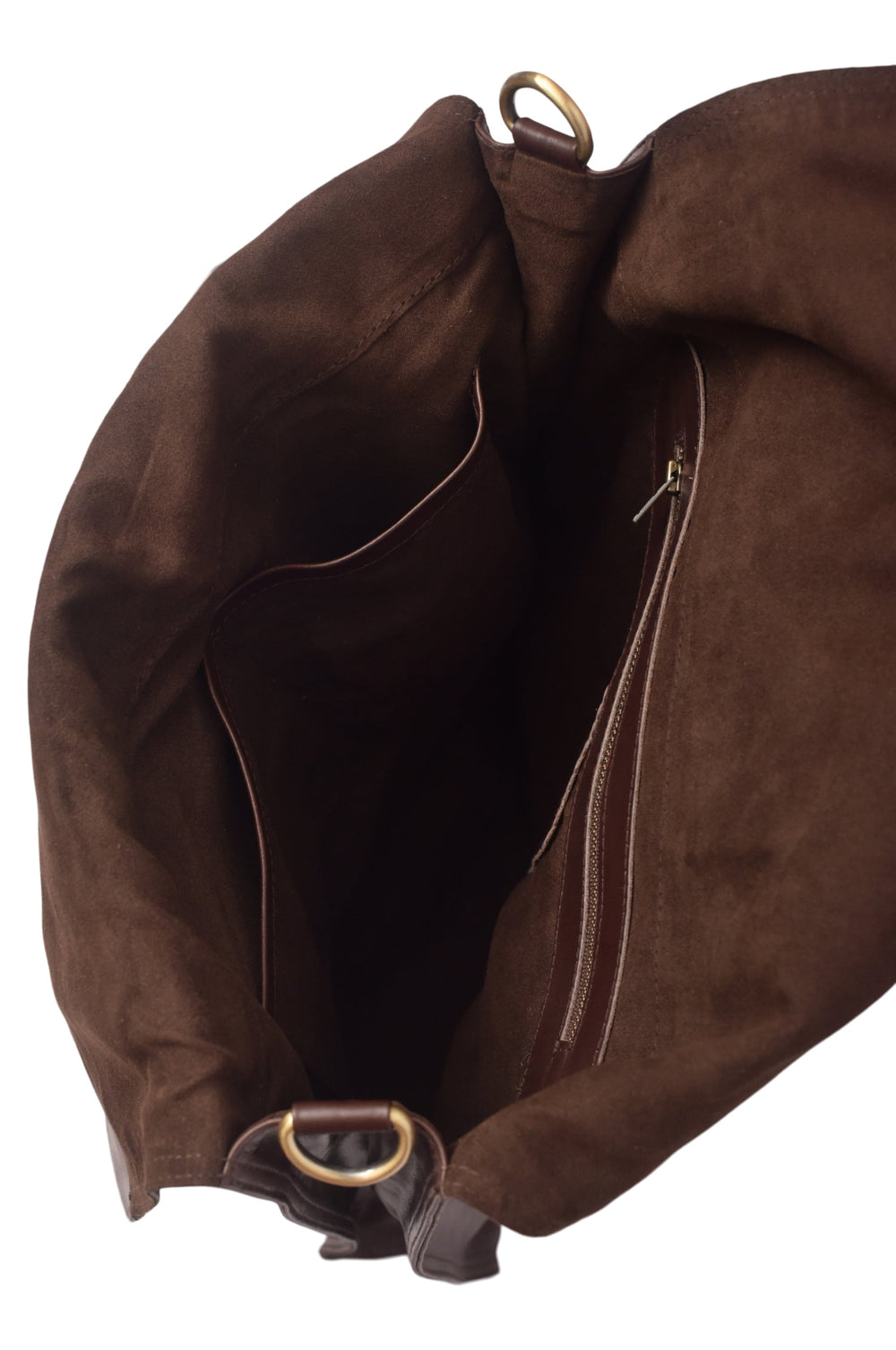 Womens Mi Vida Foldover Tote Leather - Dark Tan