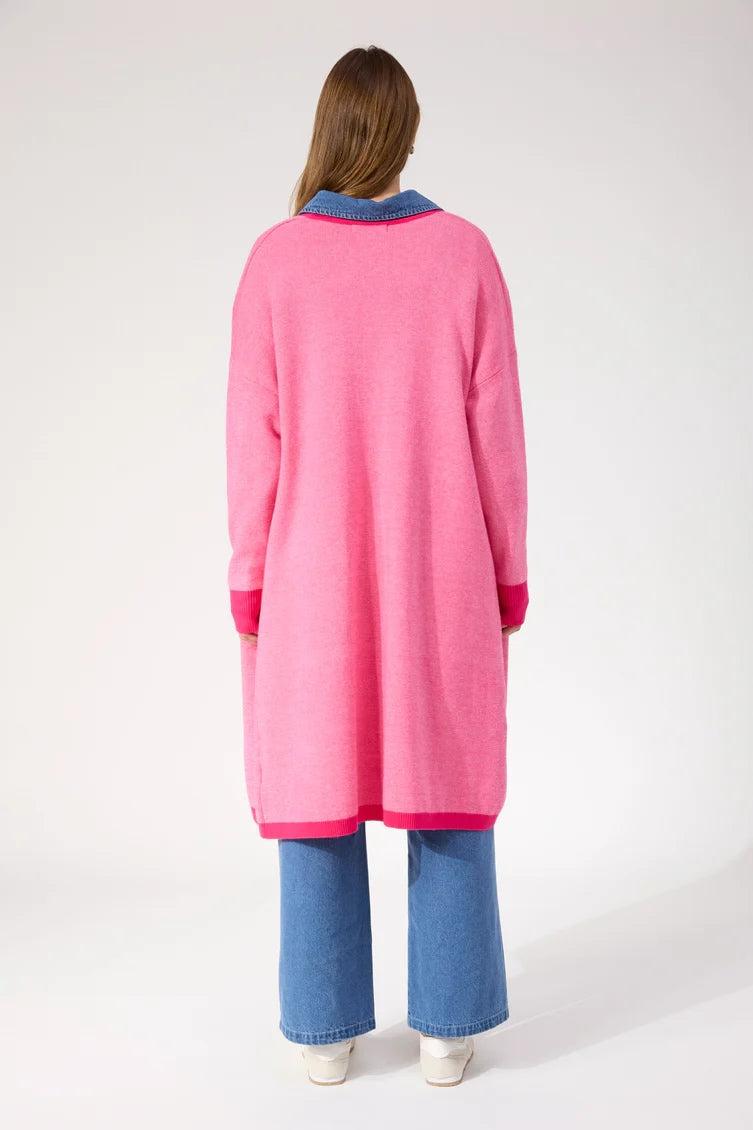 Monterosa Cardigan – Hot Pink