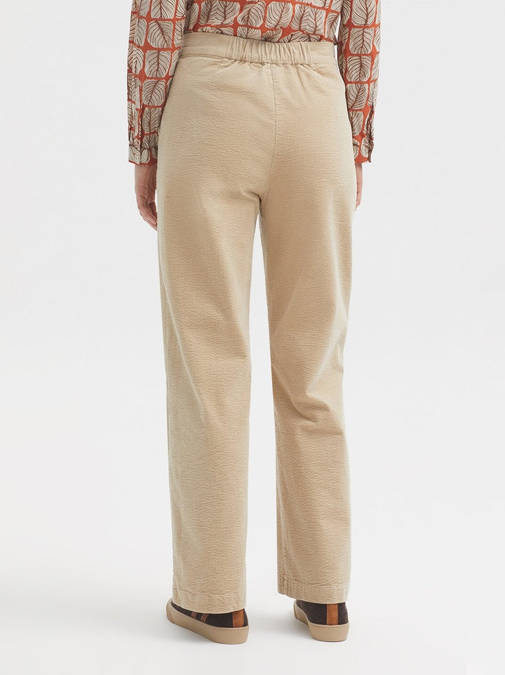 Bubble Corduroy Trousers – Ecru