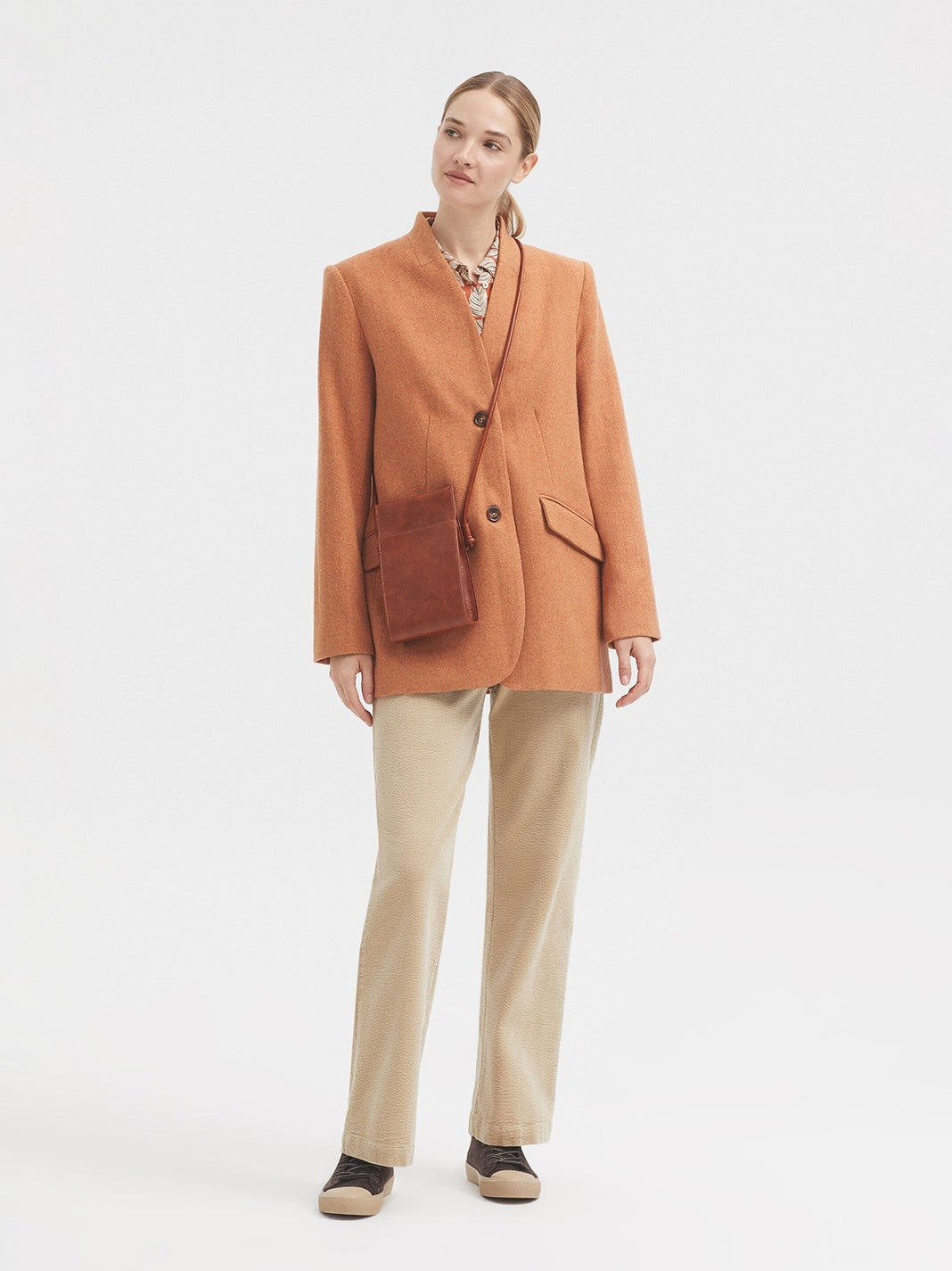 Bubble Corduroy Trousers – Ecru
