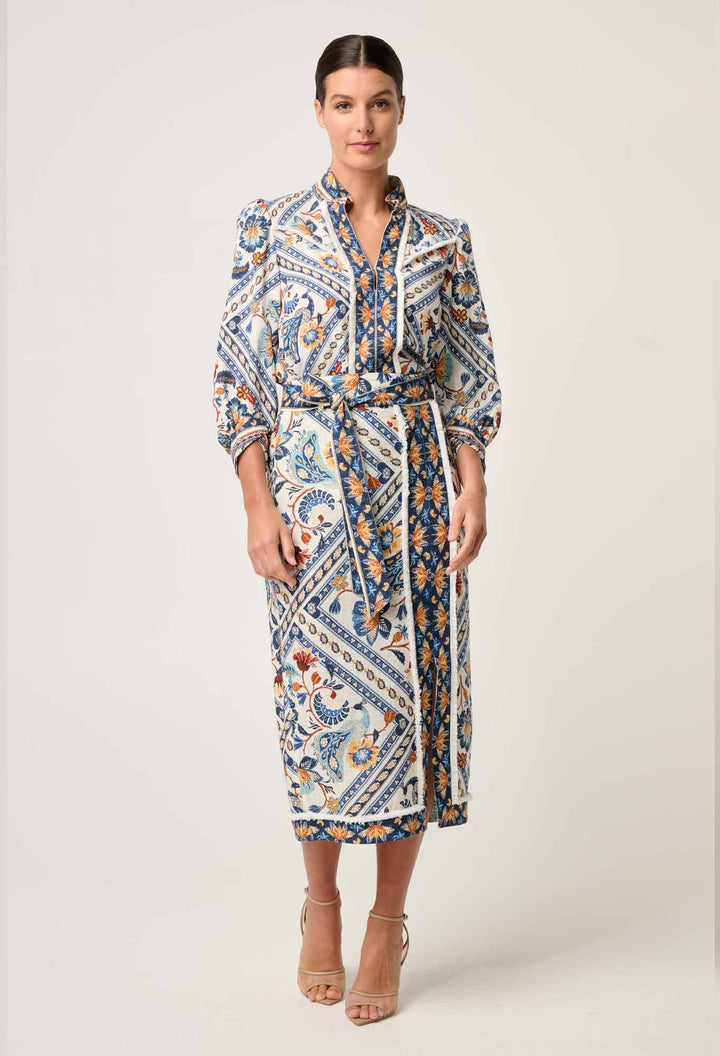 Alexis Linen Viscose Fringe Shirt