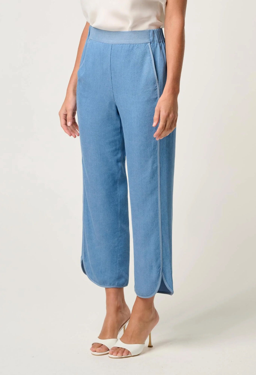 Astra High Waist Pants – Ash Blue
