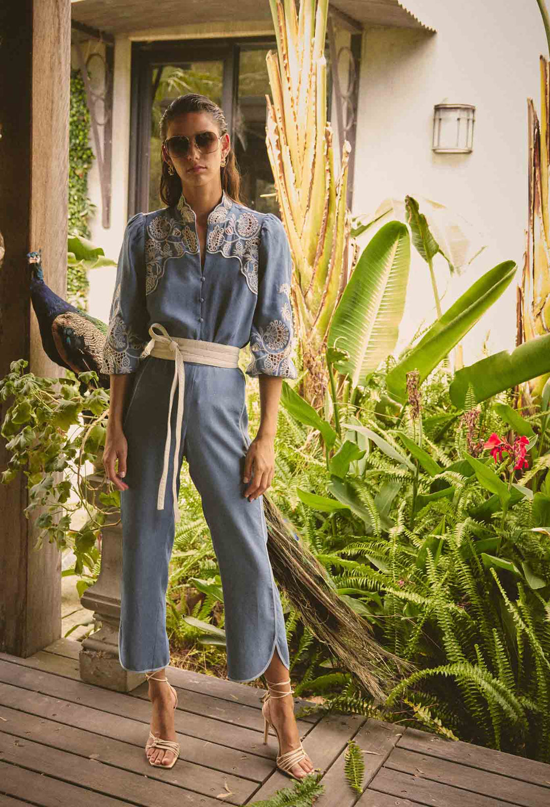 Astra High Waist Pants – Ash Blue