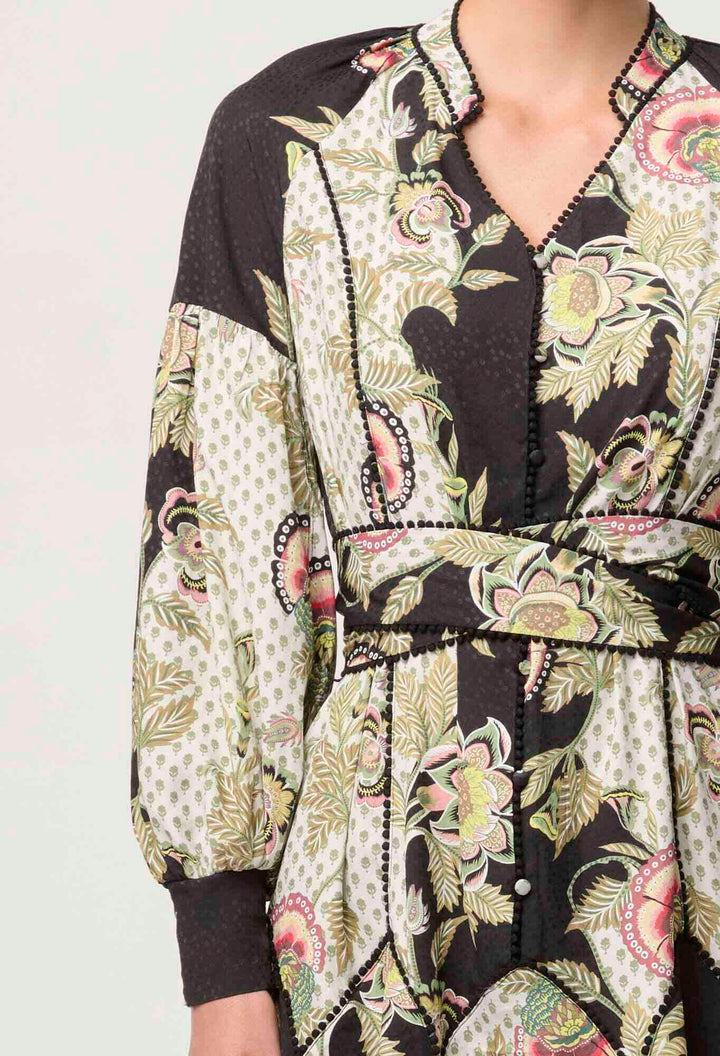 Emersyn Linen Viscose Dress – Mariposa Nero
