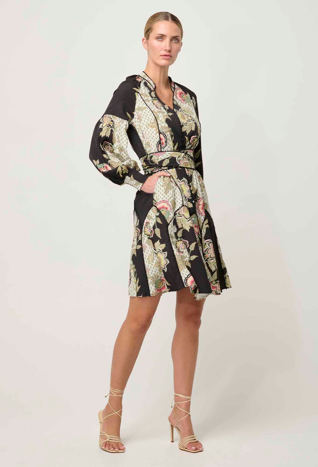 Emersyn Linen Viscose Dress – Mariposa Nero