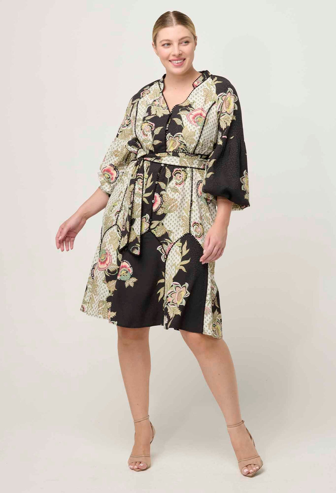 Emersyn Linen Viscose Dress – Mariposa Nero