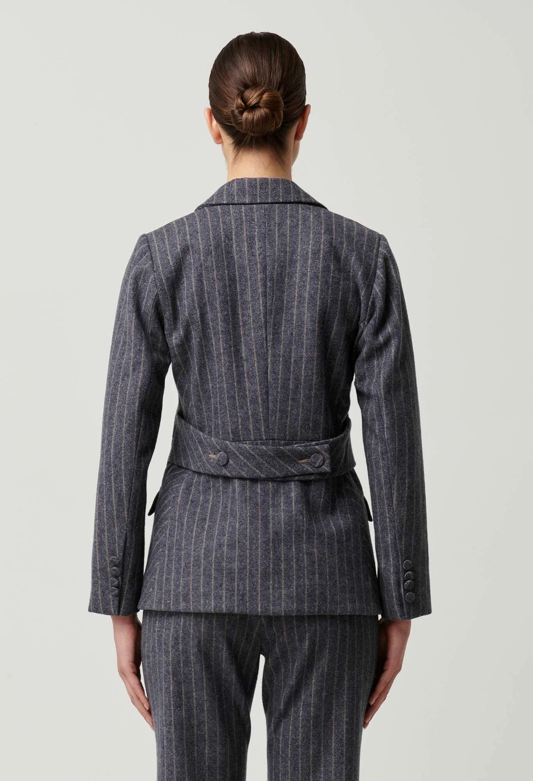 Oaklyn Panelled Stripe Blazer – Bluestone