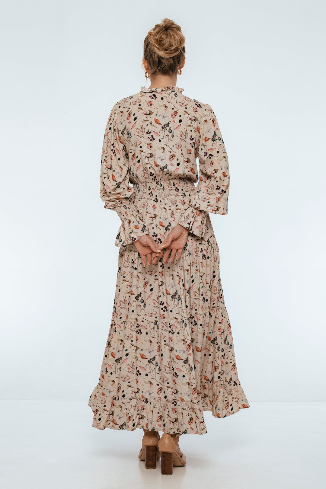 Lotus Ruffled Maxi Dress