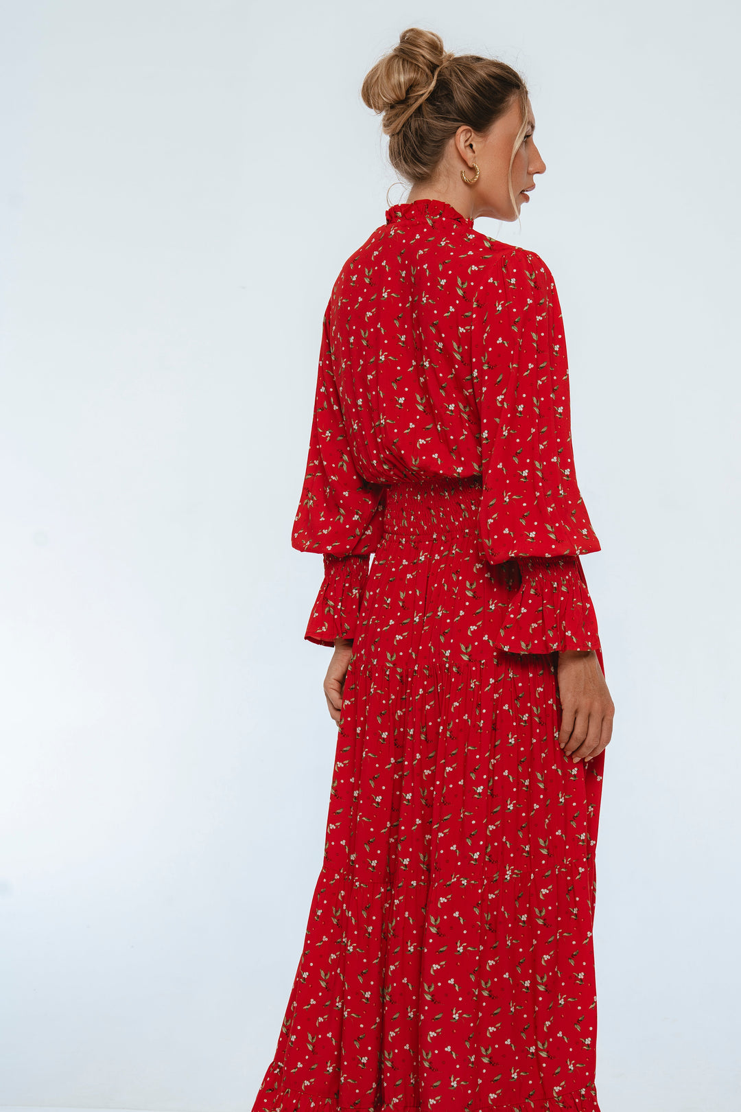 Lotus Ruffled Maxi Dress