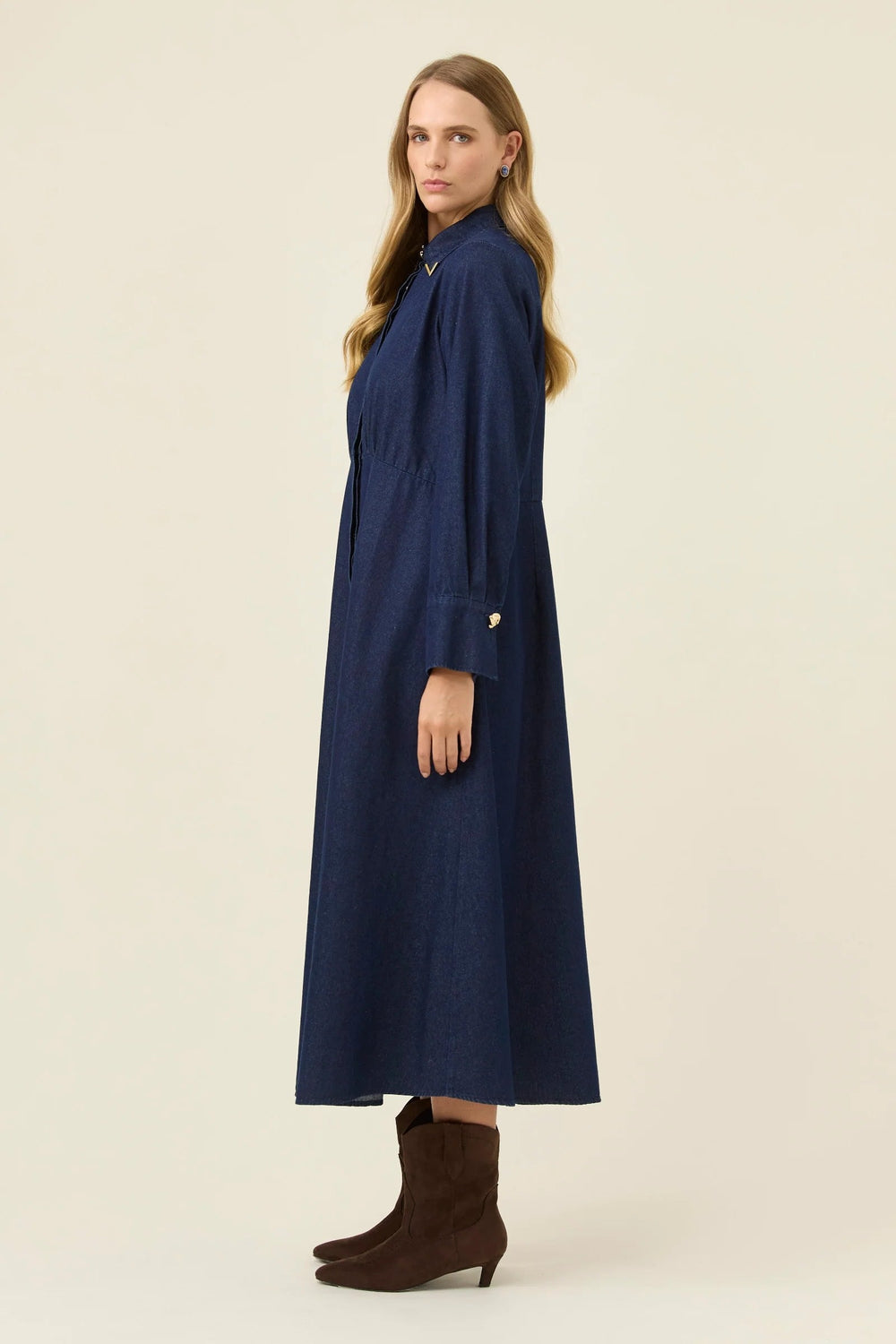 Sloane Denim Maxi Dress