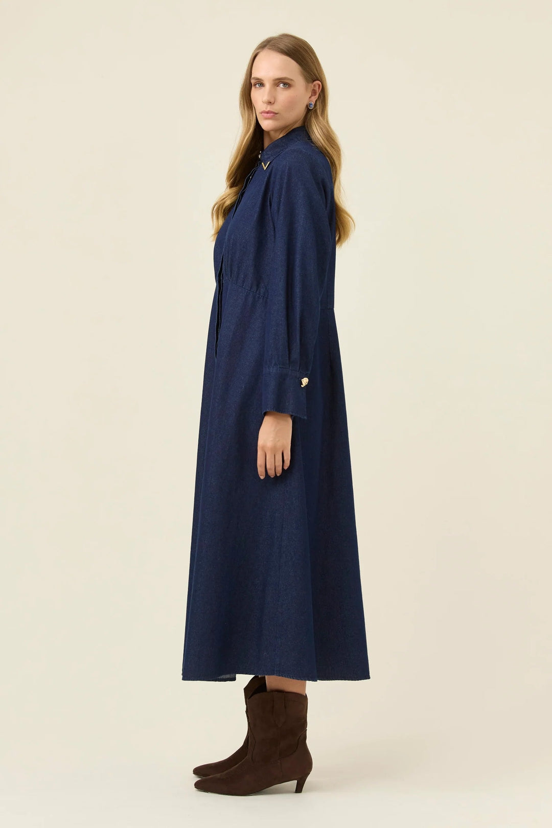 Sloane Denim Maxi Dress