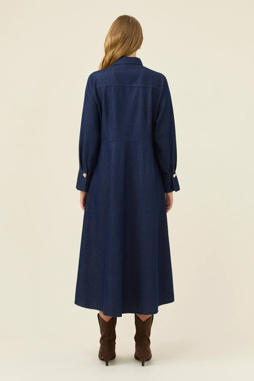 Sloane Denim Maxi Dress
