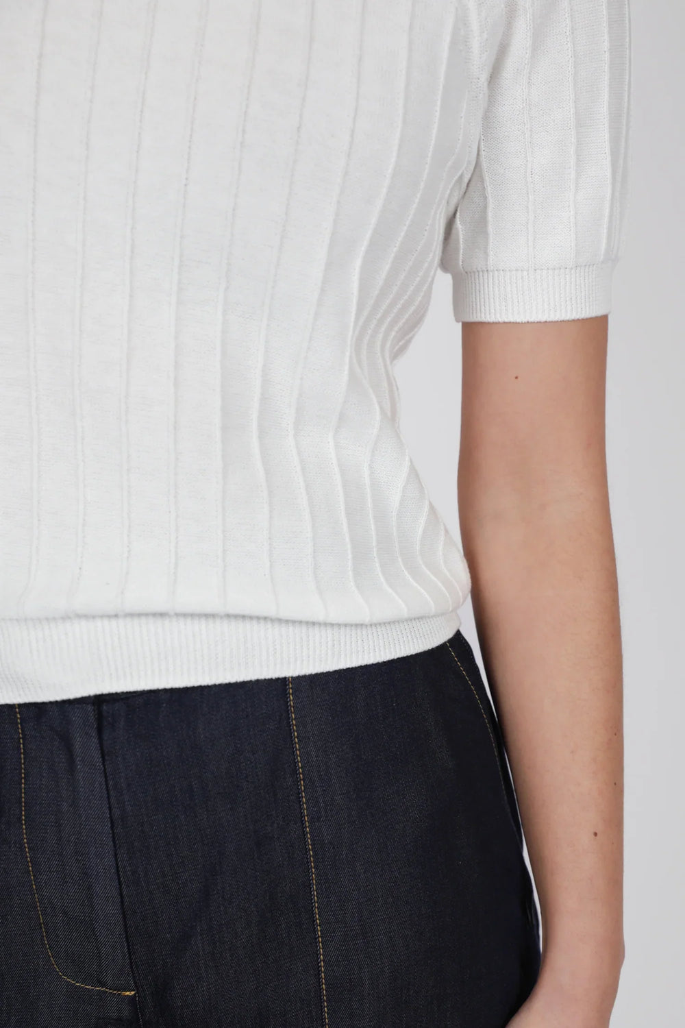 Soleil Knit Tee - Ivory