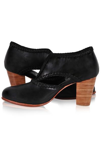 Womens Spirit Walker Leather Heel Booties - Emerald