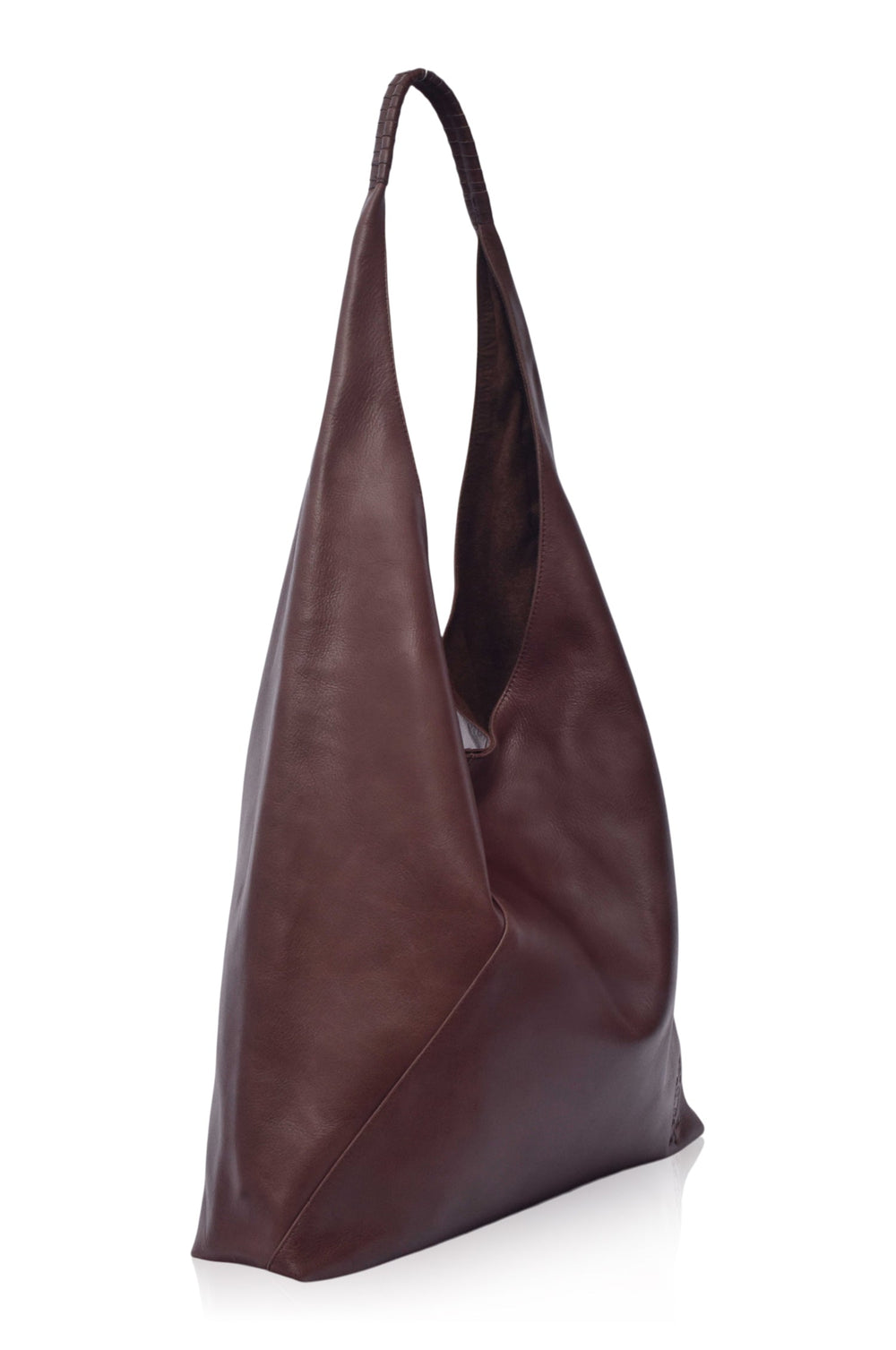 Womens Sueno Slouchy Leather Bag - Dark Brown
