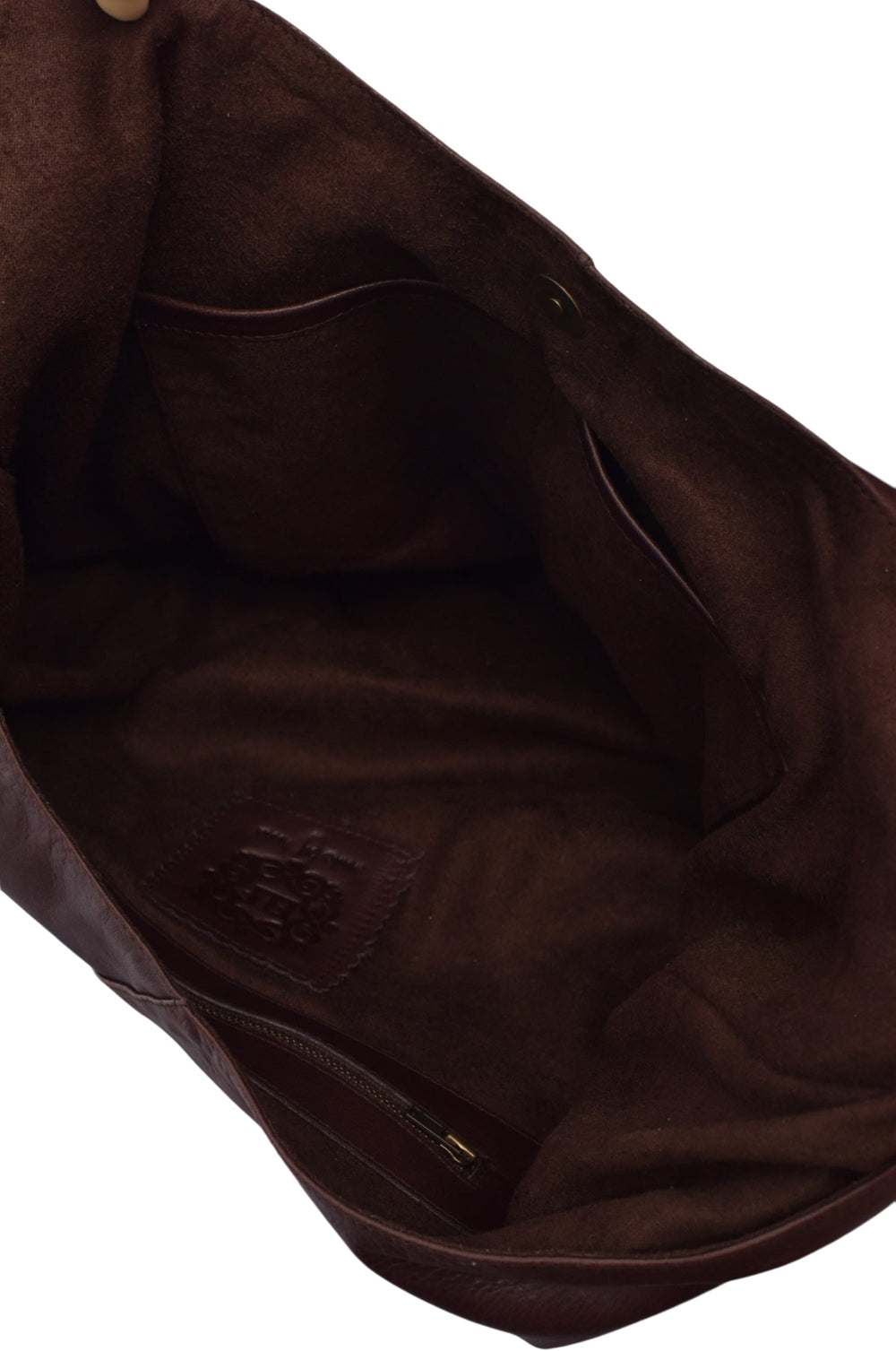 Womens Sueno Slouchy Leather Bag - Dark Brown