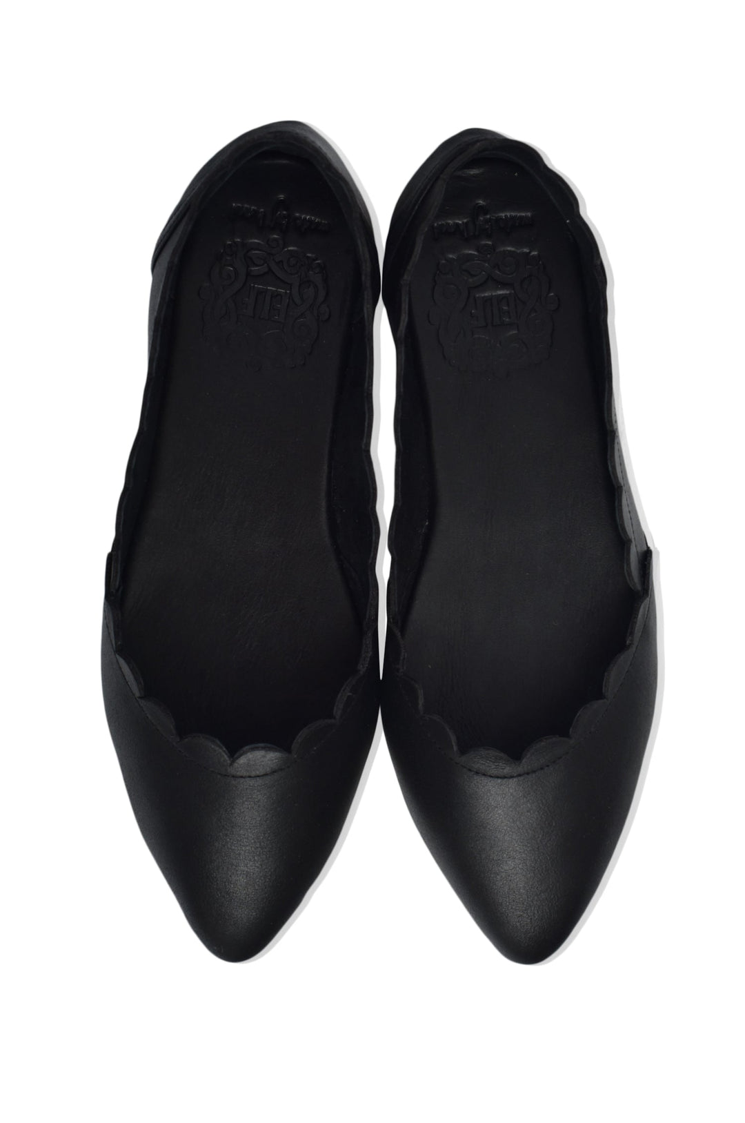 Valentina Scalloped Pointed Toe Flats