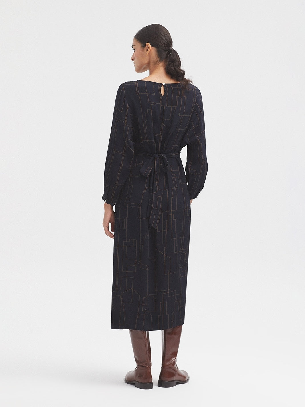 Skyline Long Dress – Navy
