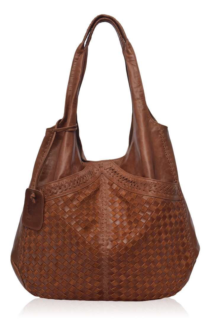Oversized Leather Hobo Bag