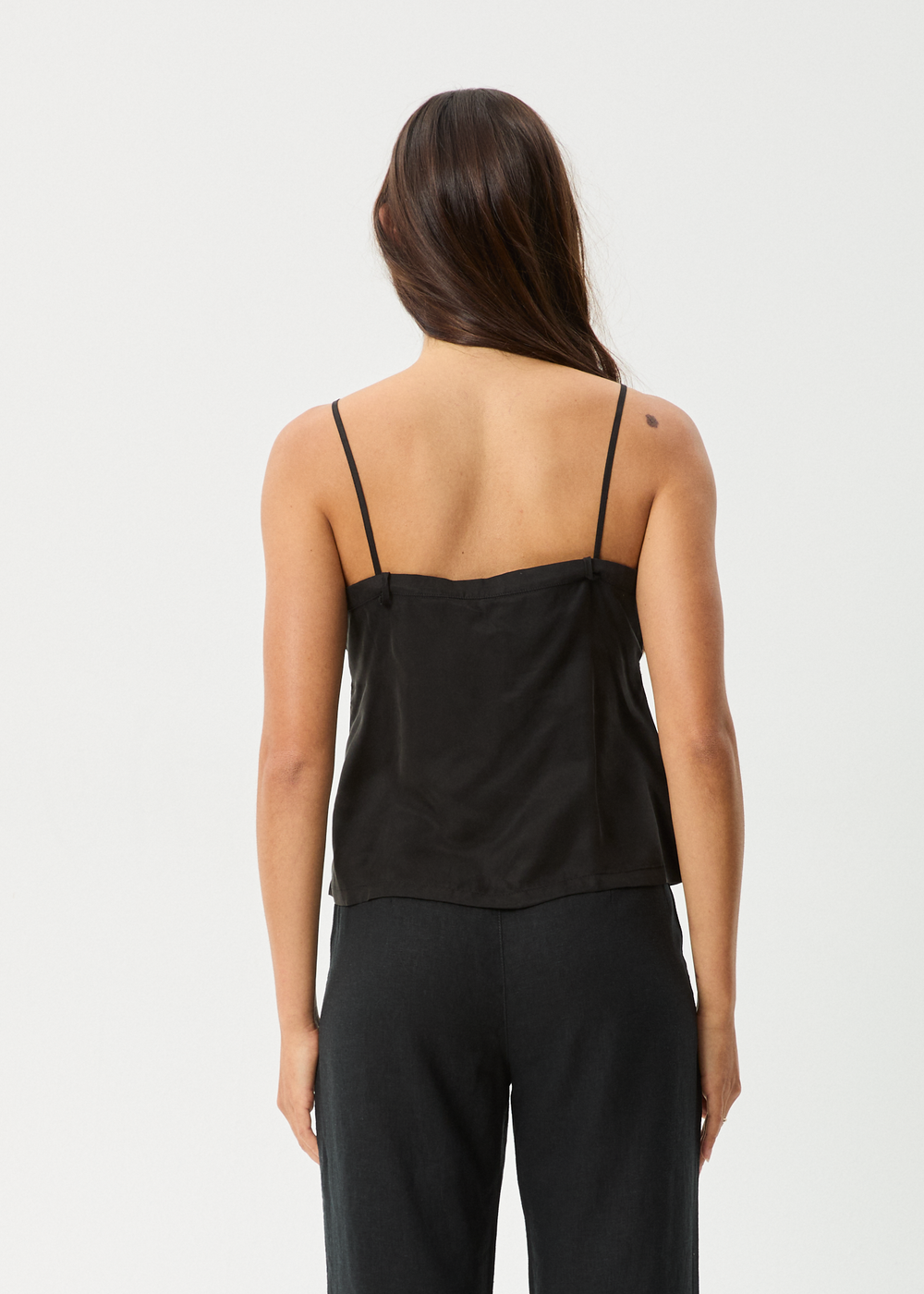 Womens Cupro Cami Top Gemma - Black - AFENDS