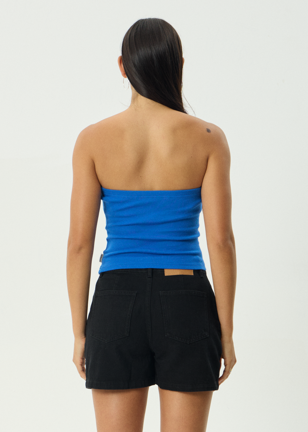 Womens Rib Tube Top Jamie - Marina - AFENDS