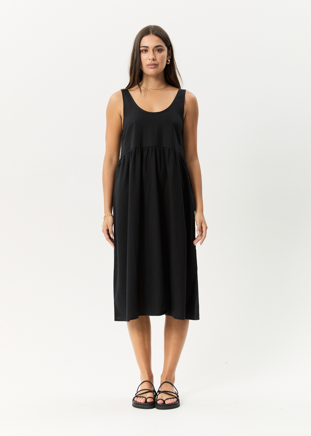 Womens Midi Dress Jesse - Black - AFENDS