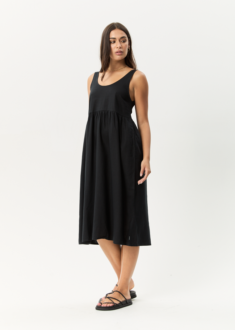 Womens Midi Dress Jesse - Black - AFENDS