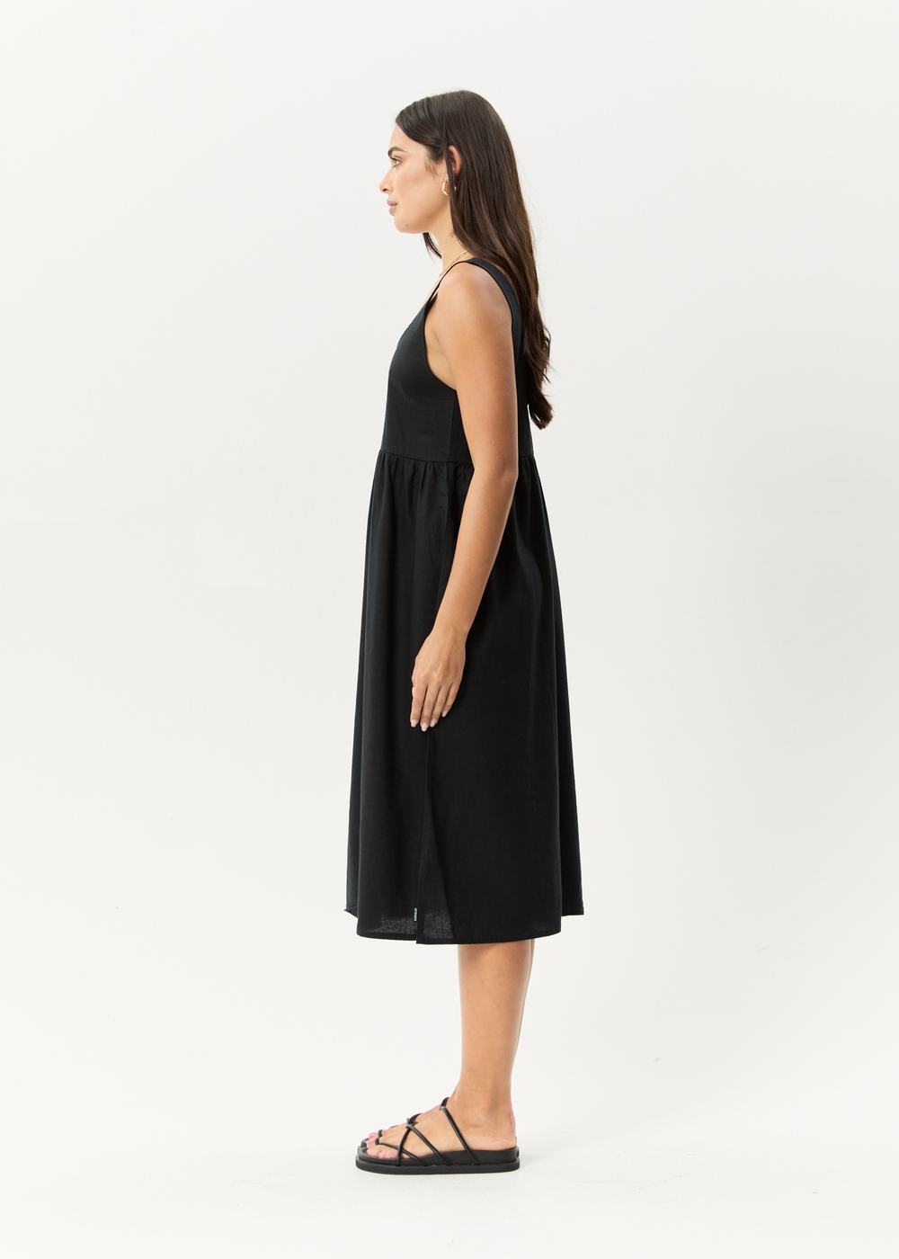 Womens Midi Dress Jesse - Black - AFENDS