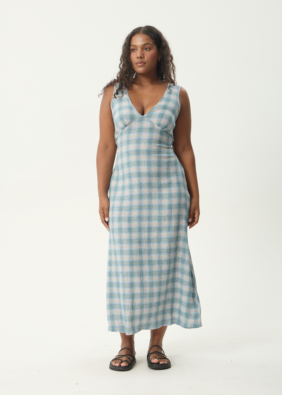Tully Seersucker Maxi Dress – Lake Check